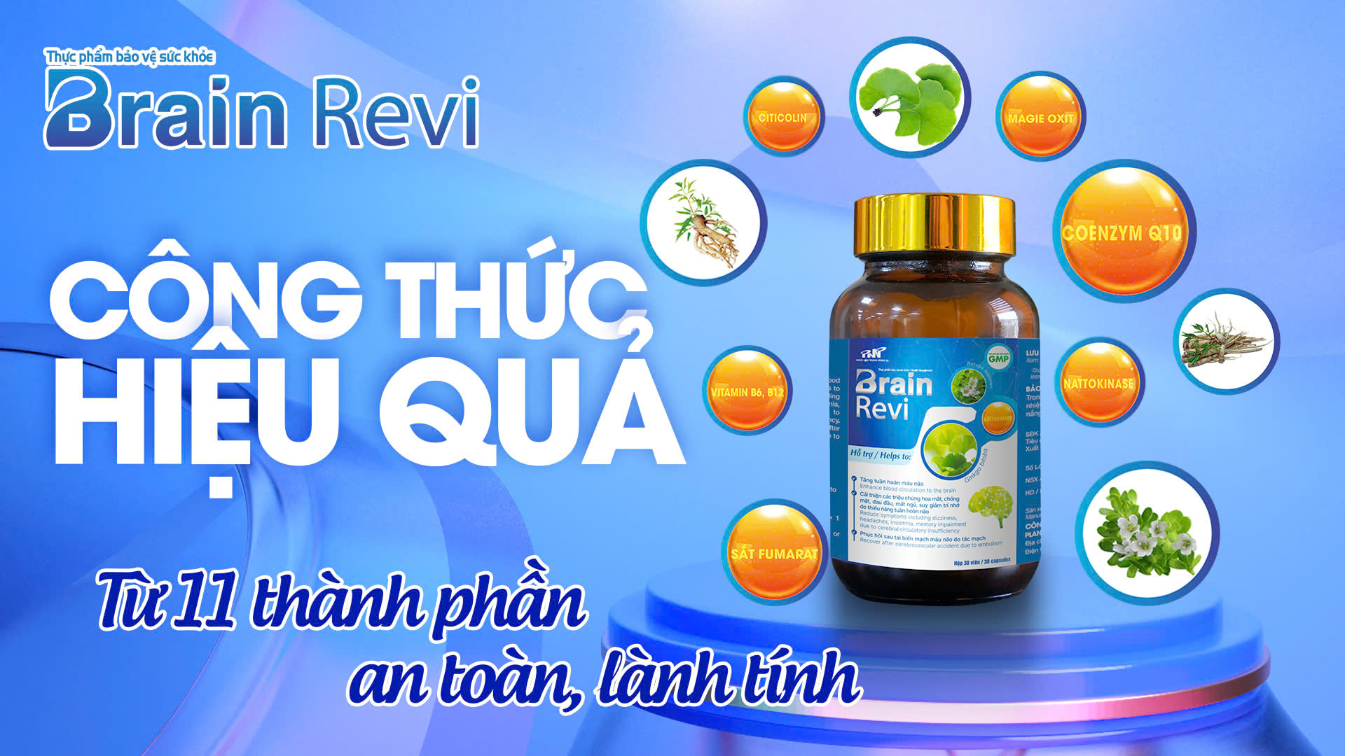 Thực phẩm bảo vệ sức khoẻ não bộ Brain Revi